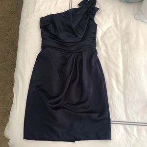 David’s Bridal One Shoulder Bridesmaid Dress